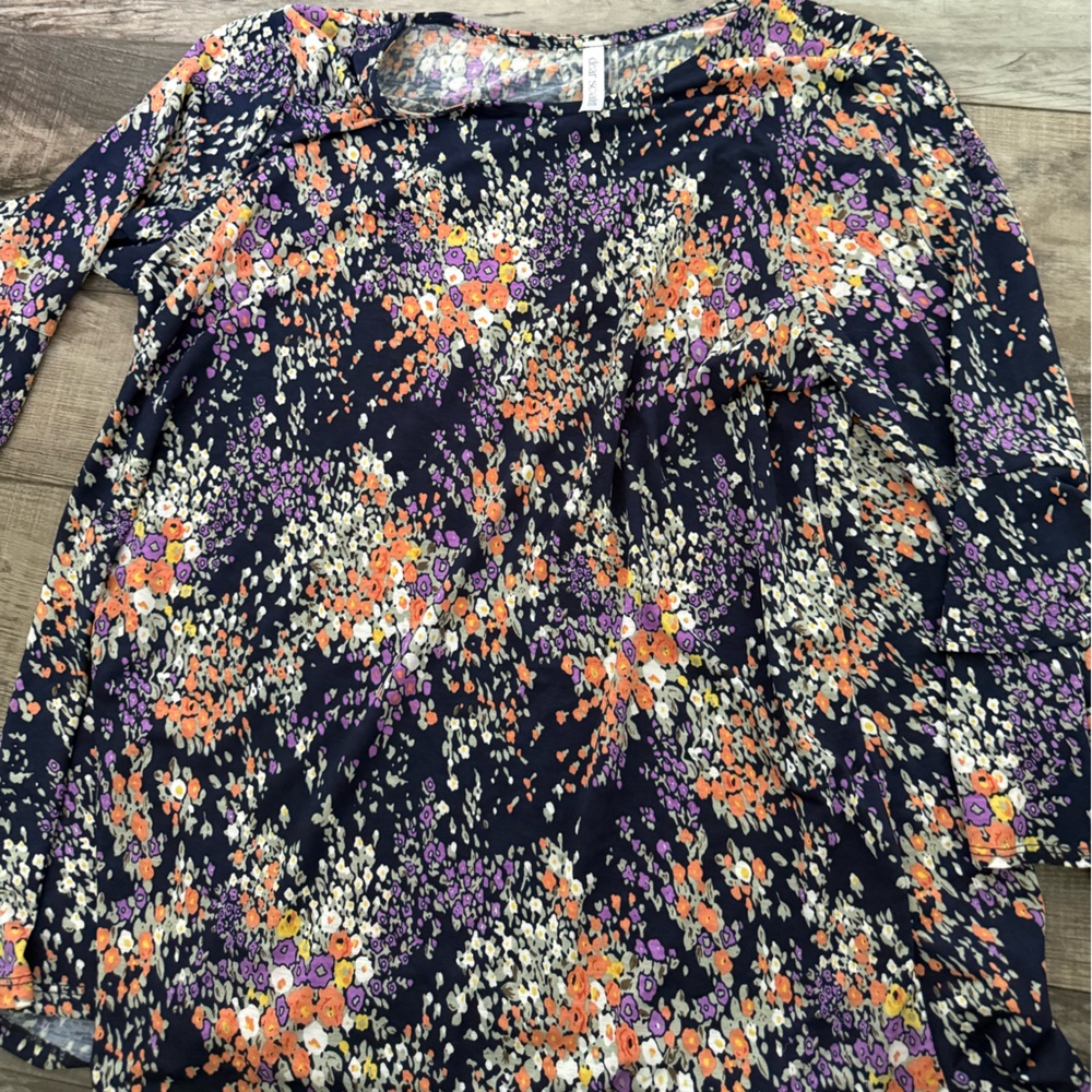 Dear Scarlett Orange Long Sleeve Blouse with Vintage Charm